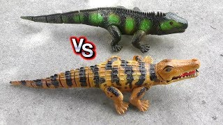 รีวิวของเล่น จระเข้ vs อีกัวน่า | Crocodile vs Iguana Toys Review | AZA555