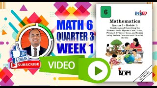 Math 6 Quarter 3 Week 1: Plane Figures and Solid Figures I by Teacher Jem Rymon