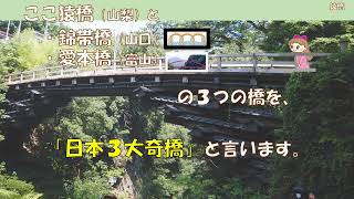 名勝　「猿橋」を渡りました！山梨県大月市猿橋町