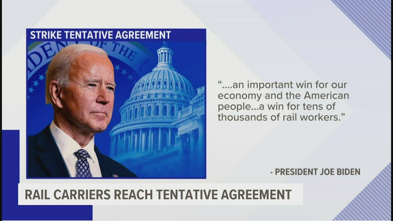 Biden Says Tentative Railway Labor Agreement Reached, Averting Strike ...