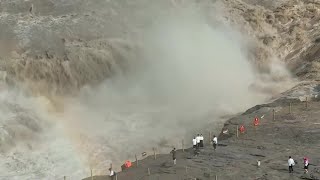 黄河壺口瀑布が増水期入り