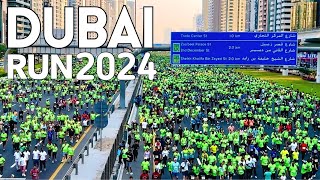 Dubai Run 2024 |4K| Massive Crowd at Sheikh Zayed Road Dubai 🇦🇪 24 Nov 2024