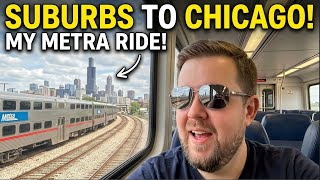 Metra train ride from NW Suburbs to Chicago!