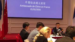 直播回看 中国驻法大使卢沙野中外记者会上“高度赞赏旅法侨界自觉行动共同应对疫情！他们所采取的很多防护措施都是非常正确的！对向国内捐款等义举表示高度赞赏！”