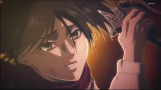 Attack on titan final season (Mika cut eren head)