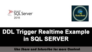 76- DDL Trigger Realtime Example in SQL SERVER (Hindi/Urdu)