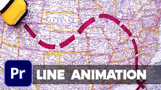 How to Draw Line with Animation in 2 minutes | Premiere Pro