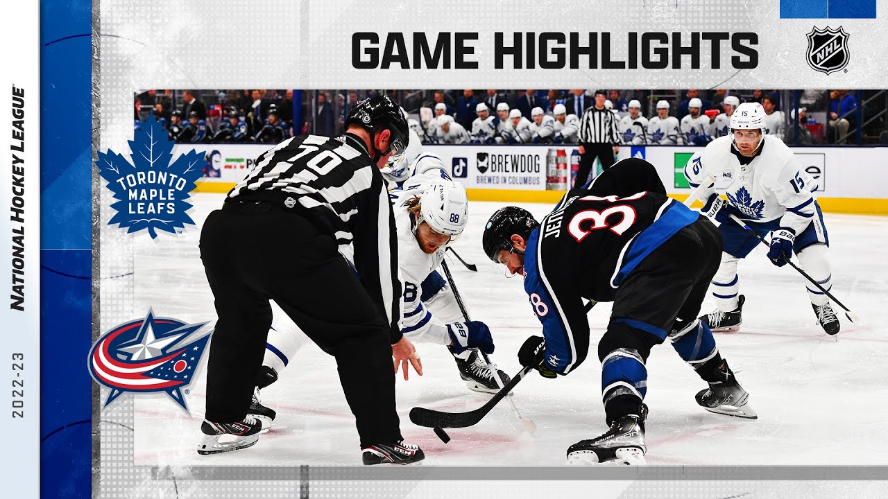 Maple Leafs @ Blue Jackets 2/10 | NHL Highlights 2023 - YouTube