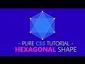 Create Hexagon Using Css - html css tutorial - Part 2