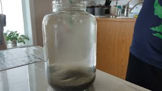 Landspout Tornado in a jar ( or dust devil or gustnado)