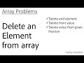 Array - 2: Delete an element from Array | from end | from given position