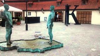 Animated Statues Outside the Kafka Museum, Prague