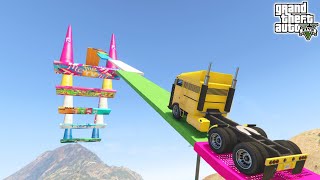 Only 0.0004% People Can Complete This IMPOSSIBLE Truck Parkour Race in GTA 5!