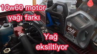 Yağ eksilten tofaş'a 10w60 tam sentetik motor yağı koydum