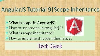 AngularJS Tutorial 9 | Scope Inheritance
