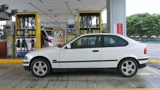 油箱加滿系列之猜猜看 BMW E36 318ti 油箱加滿要幾公升 MVI 1453 318