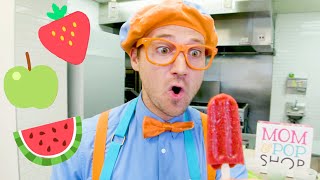 Blippi Makes Fruit Popsicles | Learn Healthy Eating For Children | Educational s