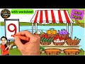 Counting 1 to 10 | Tracing Numbers | Vegetables | WATRstar