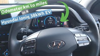 How to change odometer from km to miles in a Hyundai Ioniq 38kWh EV (\u0026 other Hyundai's)