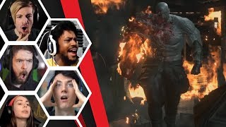 Let's Players Reaction To The Appearance Of The Super Tyrant | Resident Evil 2: Remake
