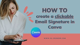 How to create your email signature in Canva + bonus Social Media Icons | Easy Canva Tutorial