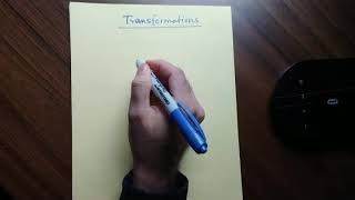 Transformations in Regression