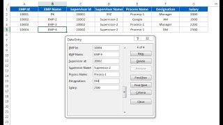 Quick Data Entry Form (Without VBA)