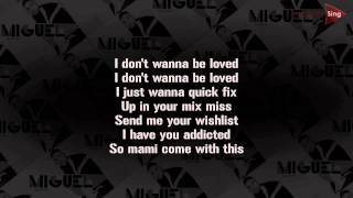 Miguel - Quickie (Lyrics Video)