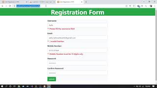 Input Validation using PHP & JavaScript