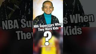 NBA Superstars when they were KIDS ❓🤔 #shorts