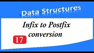 Infix to Postfix conversion using stack - part2