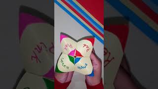 Choose any colour // origami paper game by DIY CRAFTS GALLERY #shorts #ytshorts