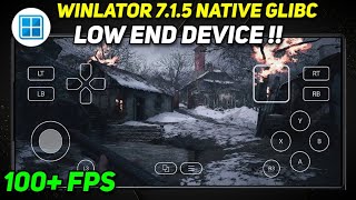 Winlator 7.1.5 Native Glibc is here - Setup \u0026 Configure - Supports For Low End Devices !!