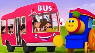 Wheels On The Bus | Bob The Train | Nursery Rhymes For Babies | Kids TV