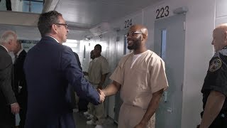 Face to Face: Gov. Malloy Leads CT Policymakers on Visit at the Cheshire Correctional Institution