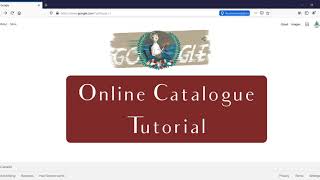 Online Library Catalogue Tutorial