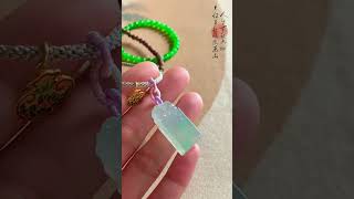 绿丝飘浮，可爱又招财｜冰飘绿麒麟印章 #翡翠 #shorts #天然翡翠 #jewelry #自然#玉石