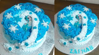 Elsa Frozen theme cake | Frozen cake Elsa | Disny Frozen Elsa cake #disney #frozenelsa