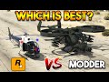 GTA 5 POLICE HELICOPTER VS MODDER POLICE HELI (ROCKSTAR GAMES VS MODDER)