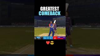 ❤️😎 Greatest Comeback in Cricket rc24 | Rishabh Pant vs Sunil Narine in Real Cricket 24 #shorts