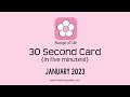 The Stamps of Life 30 Second Card In 5 Minutes January 2023