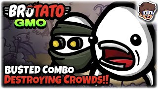 BUSTED Combo, Ripping Through Crowds!! | Loud + Hunter | Brotato: Modded