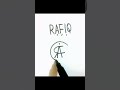 rafiq name logo 💥 comment your name for logos 🎈 shorts trending viral logo