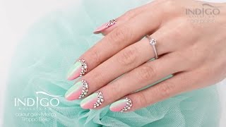 Pastelowe ombre :: Paznokcie Swarovski :: Ombre na paznokciach :: Miętowe ombre