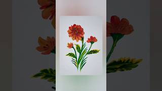 flower art 🏵️ #shorts #viral #youtubeshorts #youtube #art #drawing #flowers