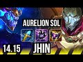 AURELION SOL & Thresh vs JHIN & Xerath (ADC) | 1200+ games, 10/3/12 | NA Grandmaster | 14.15