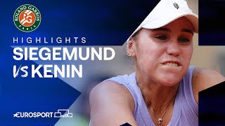 GOOD EXECUTION 👏 | Laura Siegemund vs Sofia Kenin | Round 1 | French Open 2024 H