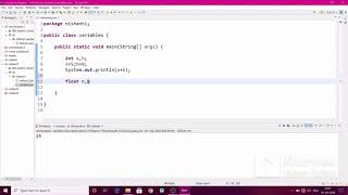 How To Use Int Float ,Boolean ,String ,Char Variables In Java Using Eclipse