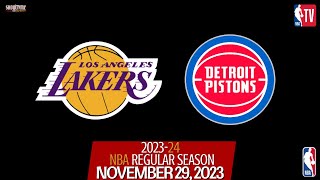 Los Angeles Lakers vs Detroit Pistons Live Stream (Play-By-Play & Scoreboard) #NBA #Lakers