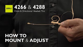 Learn how to mount and adjust 4266/4288 Headset Microphones properly